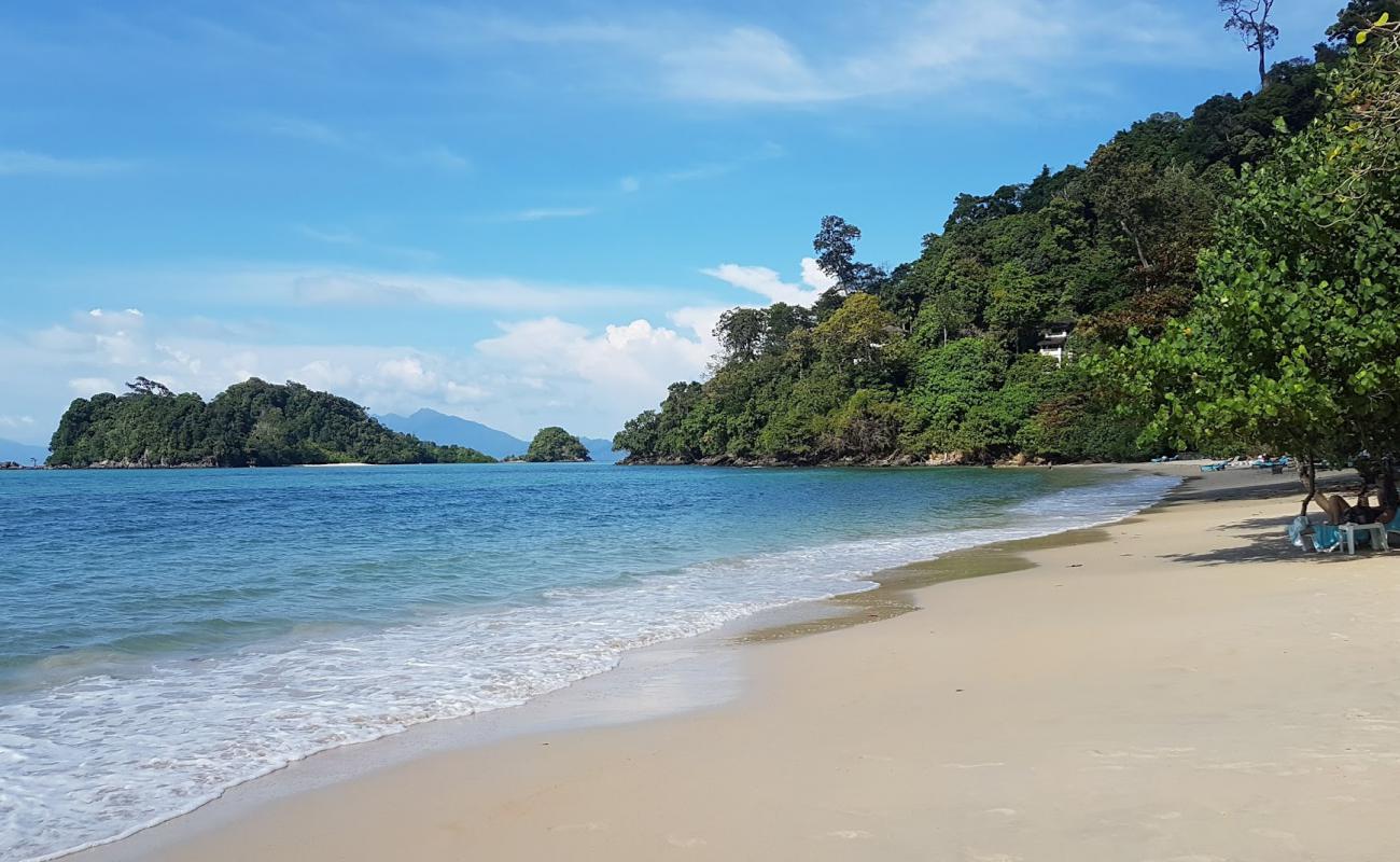 Datai Bay Beach'in fotoğrafı parlak ince kum yüzey ile