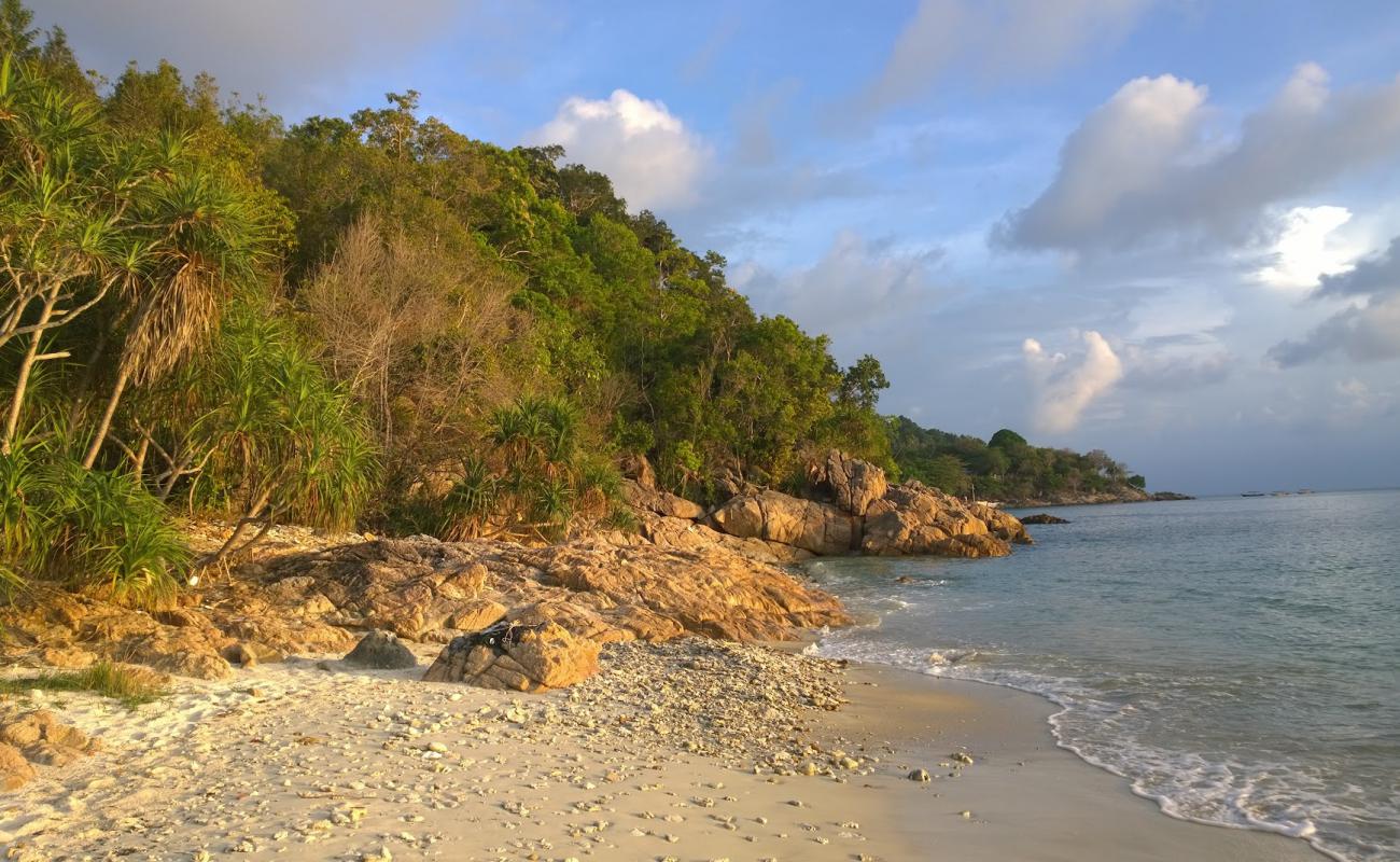 Cenderawasih Beach'in fotoğrafı bej kum ve çakıl yüzey ile