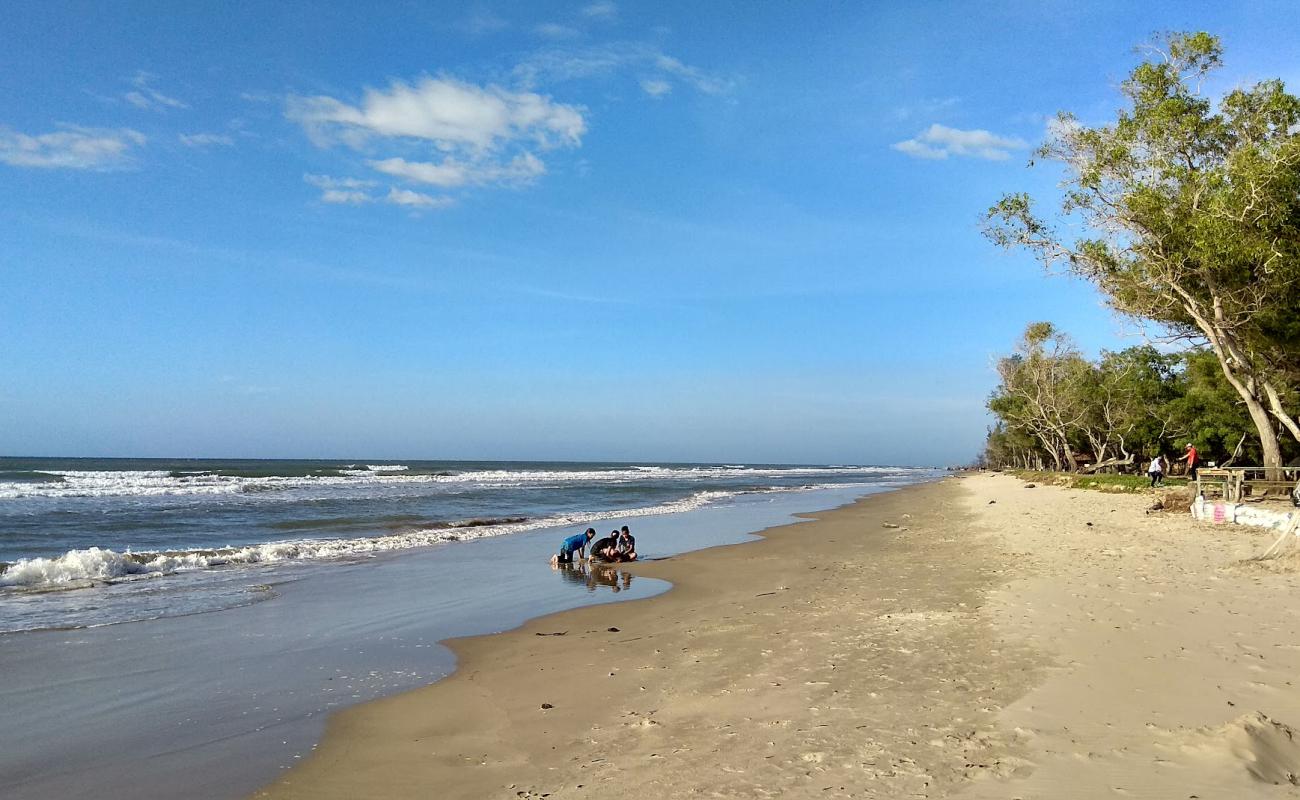 Shabandar Beach'in fotoğrafı açık bej kum yüzey ile