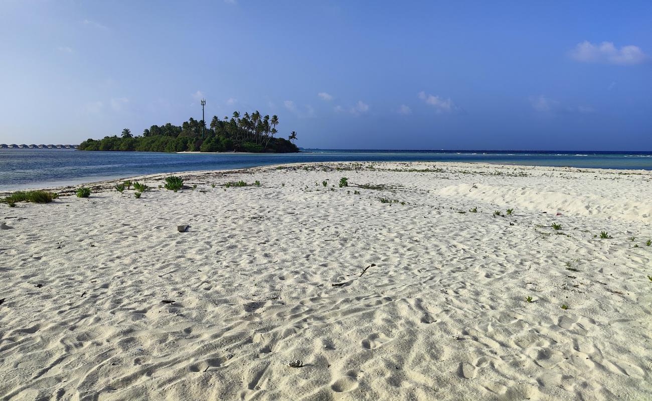 Maamendhoo Beach'in fotoğrafı açık bej kum yüzey ile