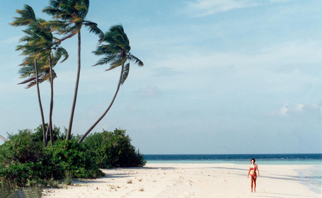 Rakeedhoo Beach'in fotoğrafı açık bej kum yüzey ile