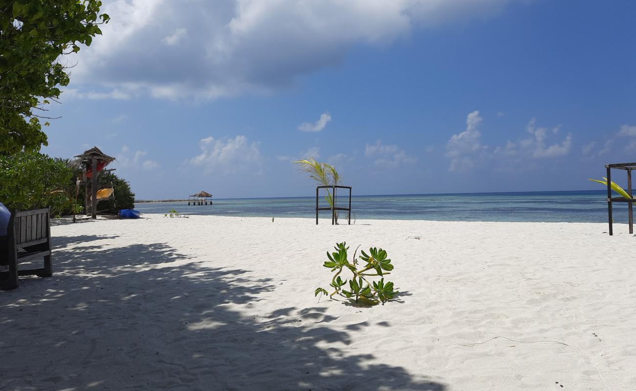 Himmafushi Beach'in fotoğrafı beyaz kum yüzey ile