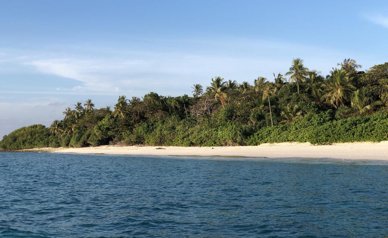 Tholhendhoo Beach'in fotoğrafı beyaz kum yüzey ile
