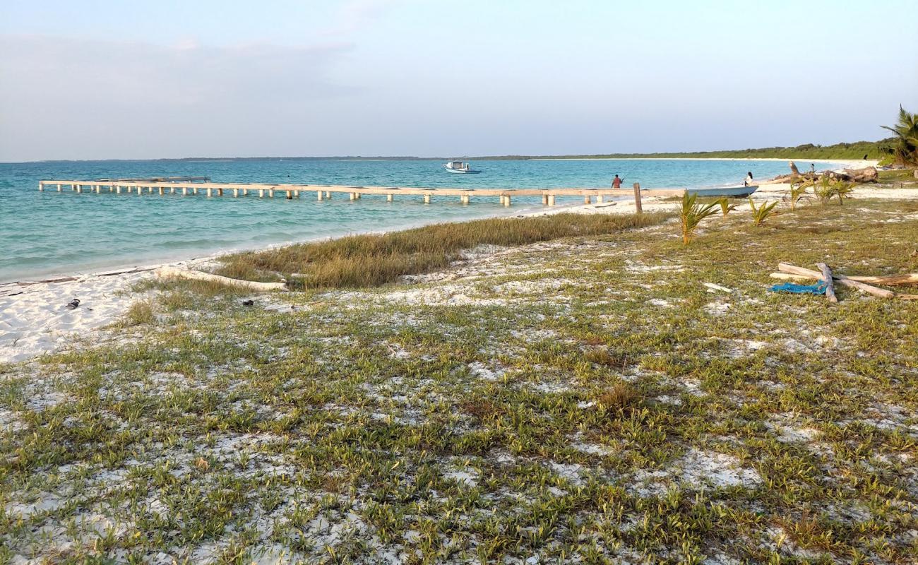 Filladhoo Beach'in fotoğrafı beyaz kum yüzey ile