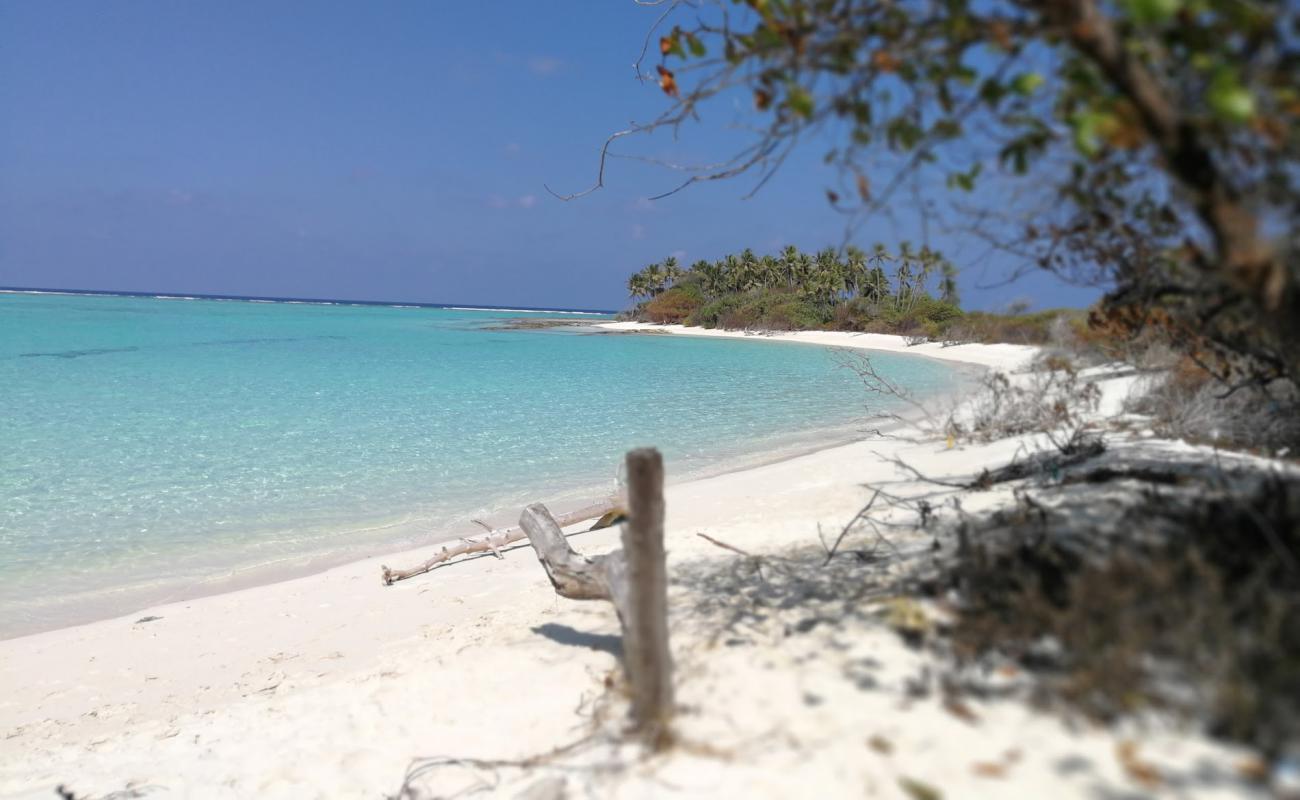 Innafinolhu Beach'in fotoğrafı açık bej kum yüzey ile