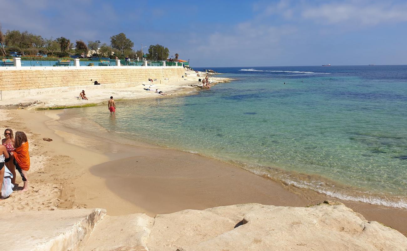 St. Thomas beach'in fotoğrafı parlak kum yüzey ile