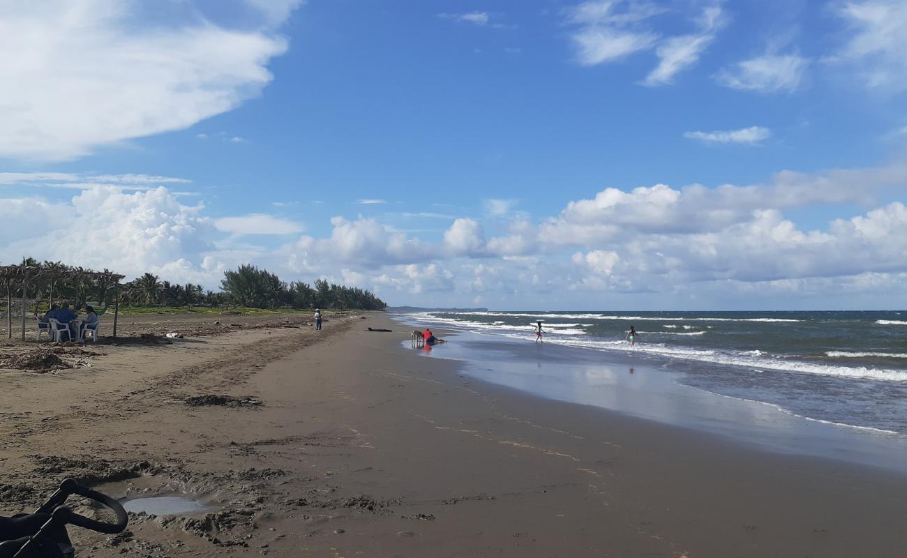 Playa Jicacal Pajapan'in fotoğrafı açık bej kum yüzey ile
