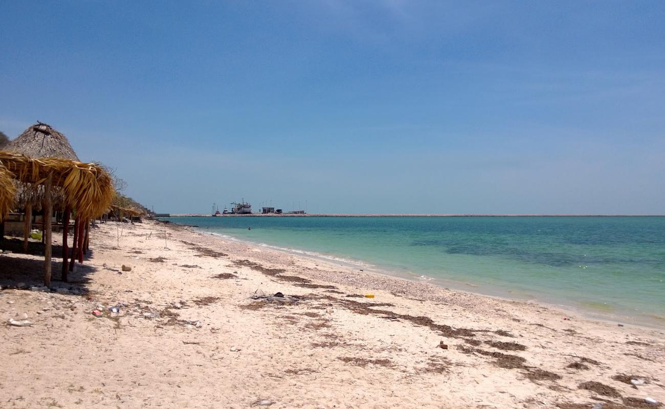 Campeche beach'in fotoğrafı açık bej kum yüzey ile