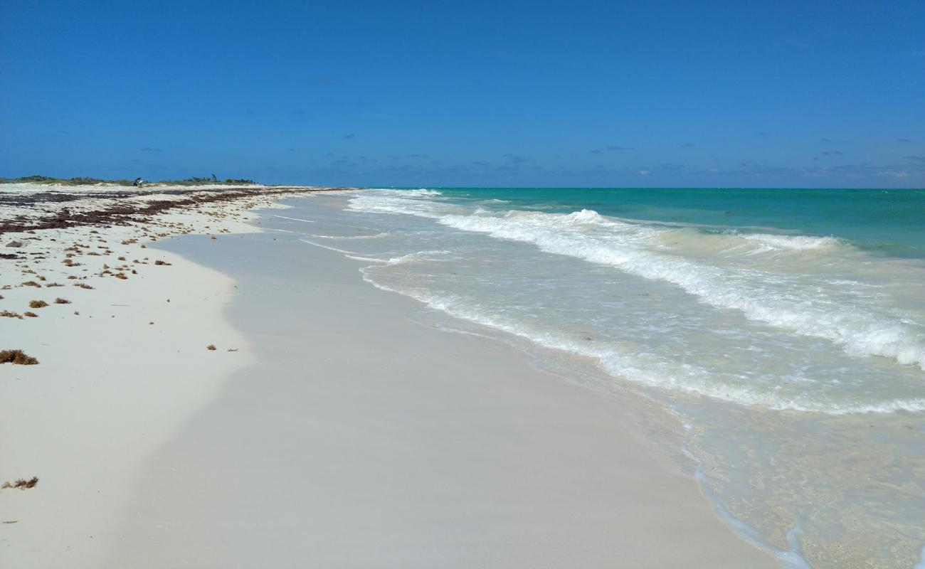 Isla Blanca'in fotoğrafı i̇nce bej kum yüzey ile