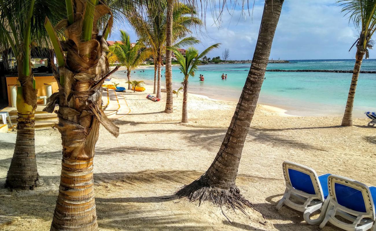 Puerto Aventuras beach'in fotoğrafı açık bej kum yüzey ile