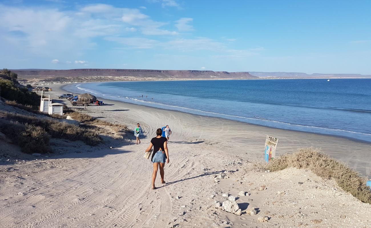 San Juanico Beach'in fotoğrafı kahverengi kum yüzey ile