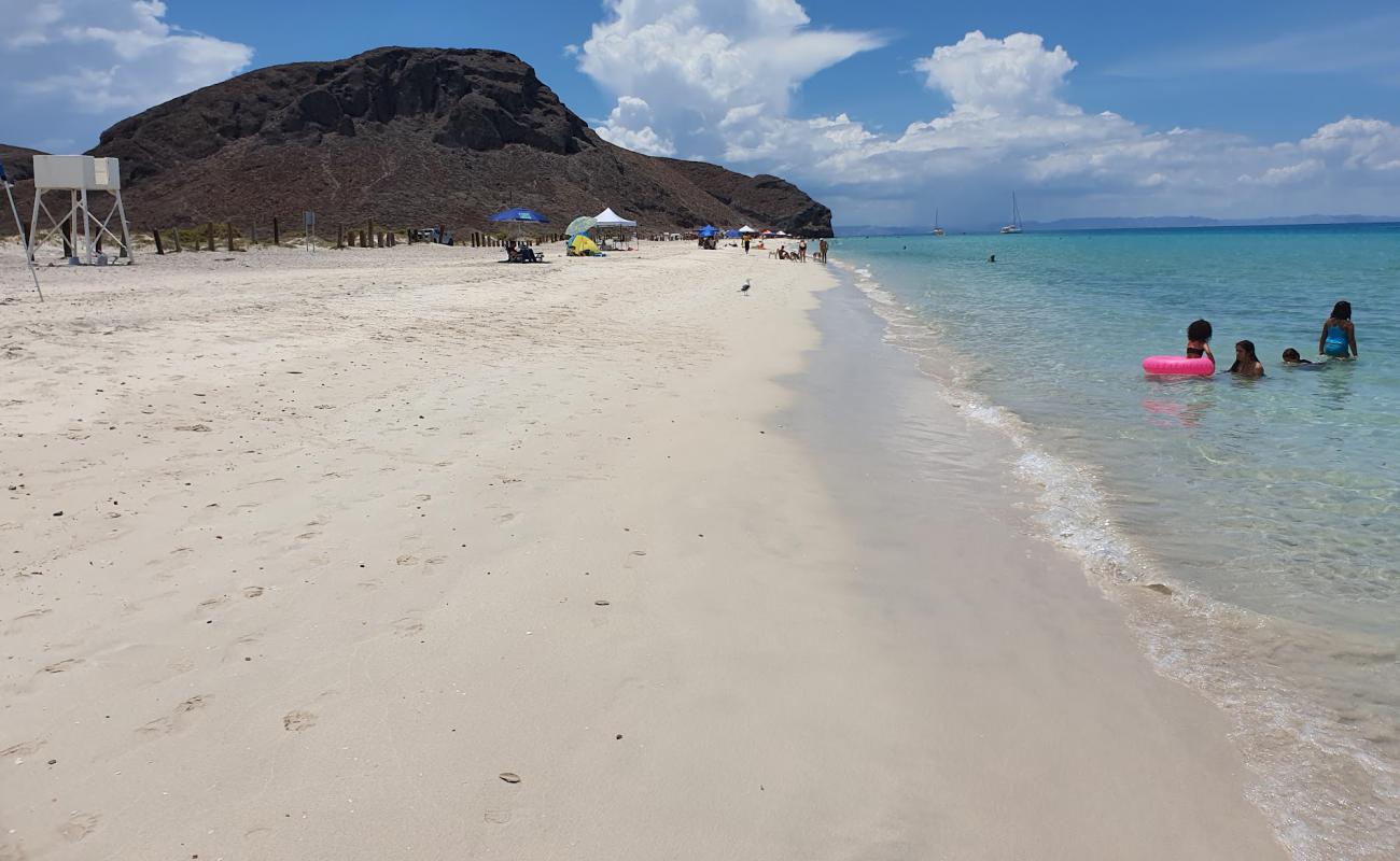 Playa El Tecolote'in fotoğrafı açık bej kum yüzey ile
