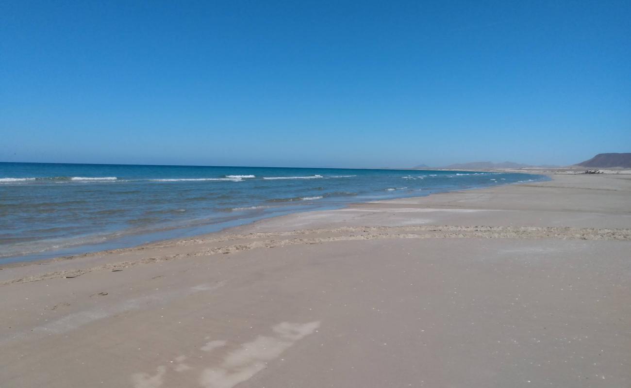 Playa Puerto Lobos'in fotoğrafı i̇nce bej kum yüzey ile