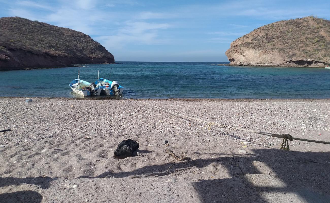 Ensenada Chica'in fotoğrafı gri çakıl taşı yüzey ile