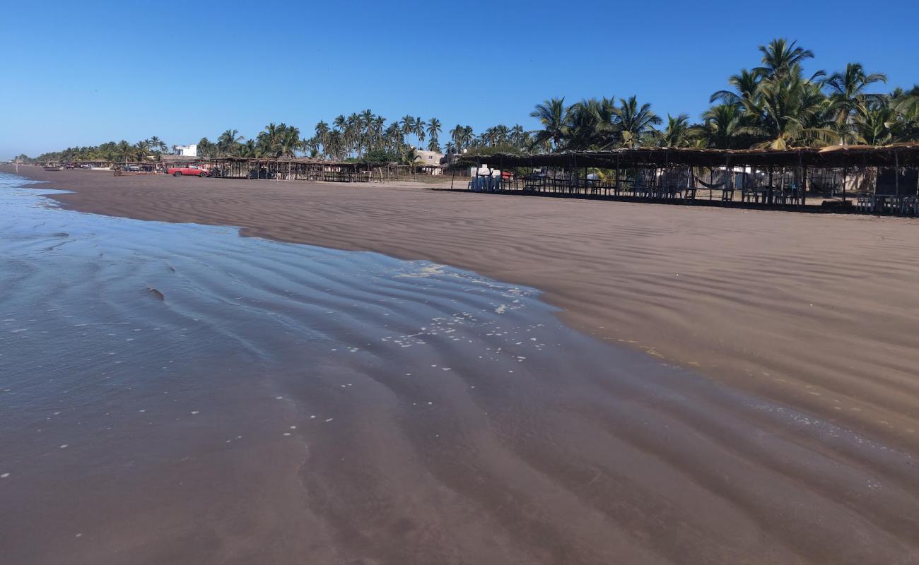 Novillero Nayarit beach'in fotoğrafı parlak kum yüzey ile