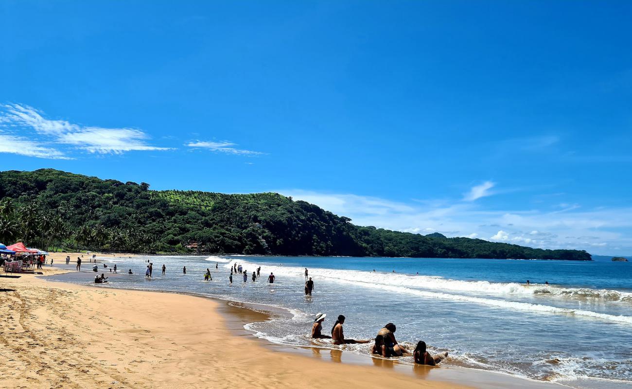 Playa Chacala'in fotoğrafı açık bej kum yüzey ile