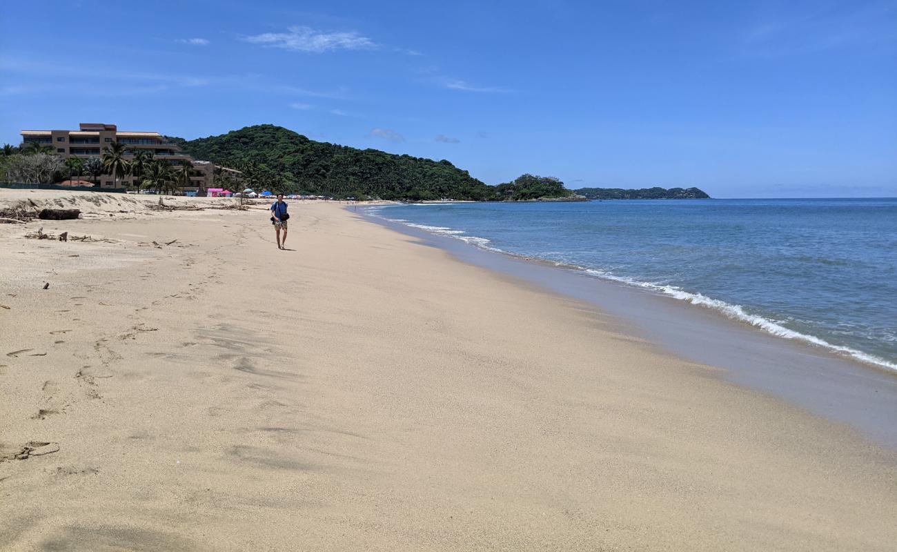 San Pancho beach'in fotoğrafı parlak kum yüzey ile