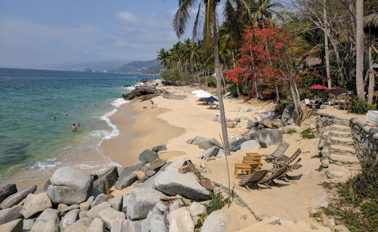 Caballo beach'in fotoğrafı küçük bej çakıl yüzey ile