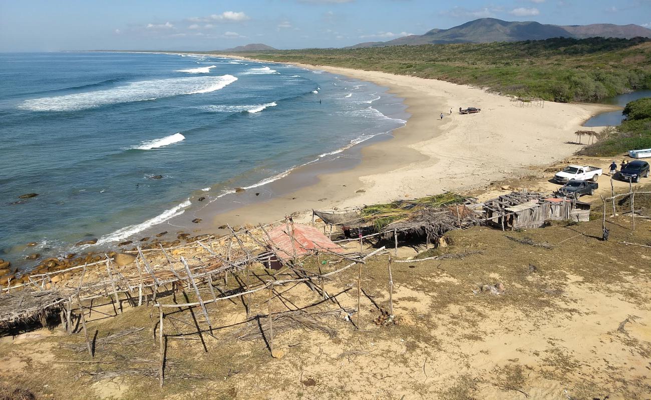 Penitas beach'in fotoğrafı parlak kum yüzey ile