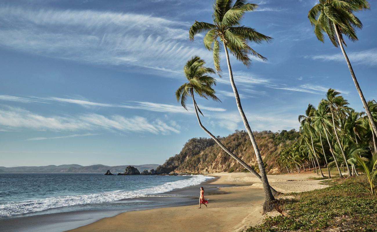 Playa El Tamarindo II'in fotoğrafı i̇nce kahverengi kum yüzey ile