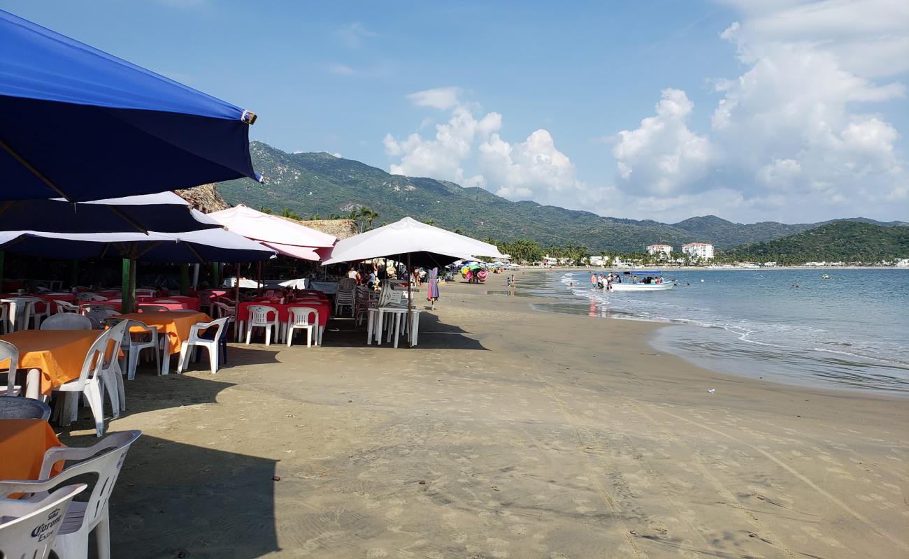 Playa La Boquita'in fotoğrafı i̇nce kahverengi kum yüzey ile