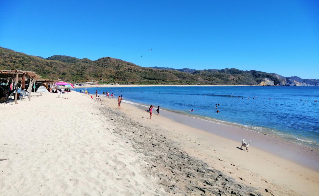 Playa Maruata'in fotoğrafı i̇nce bej kum yüzey ile