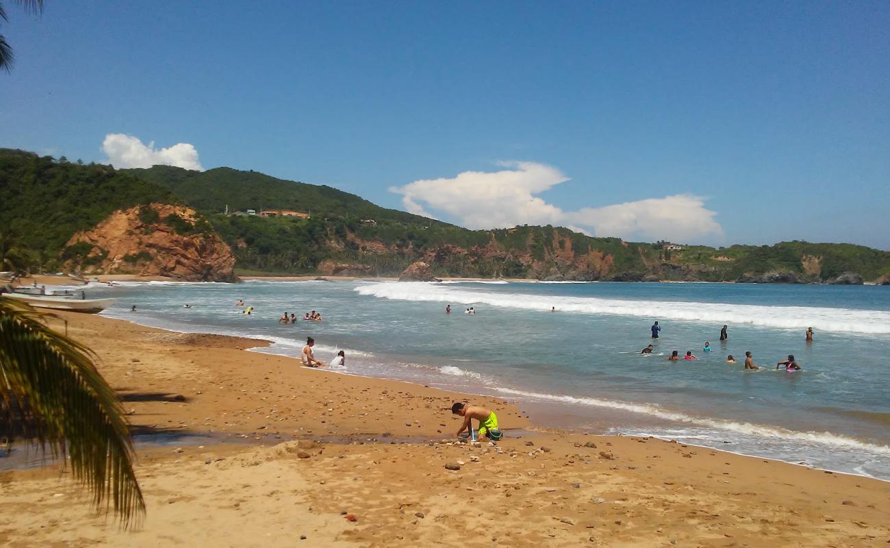 Caleta de Campos II'in fotoğrafı kahverengi kum yüzey ile