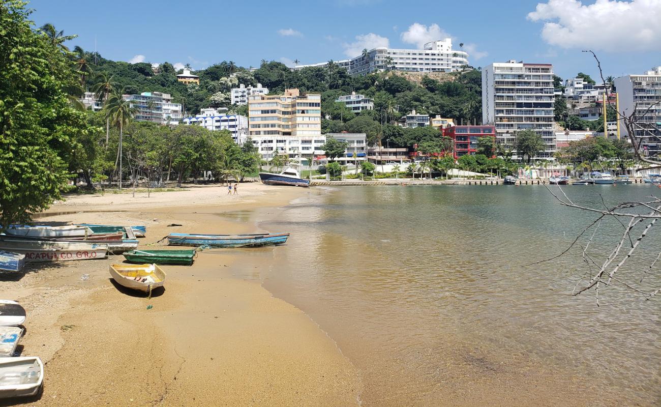 Playa Manzanillo'in fotoğrafı parlak ince kum yüzey ile