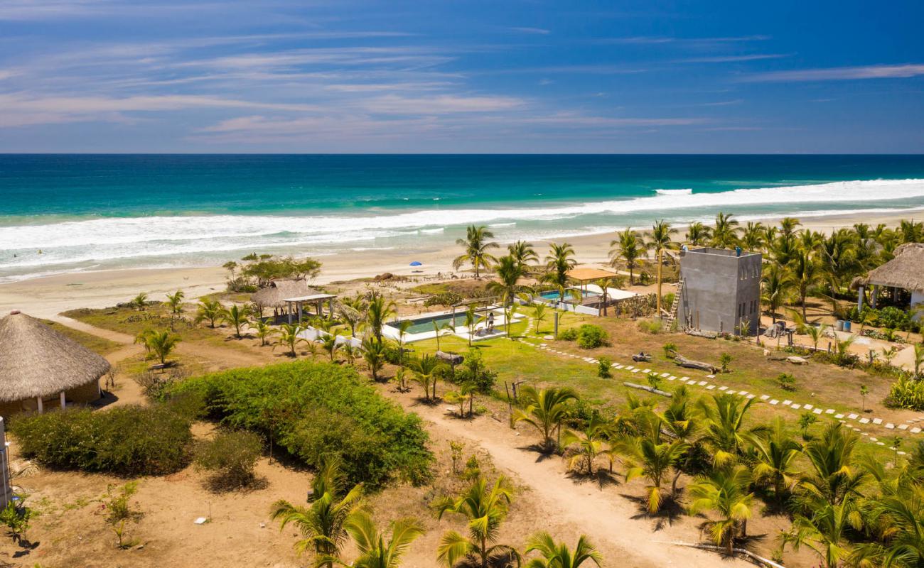 Playa Tierra Blanca'in fotoğrafı parlak ince kum yüzey ile