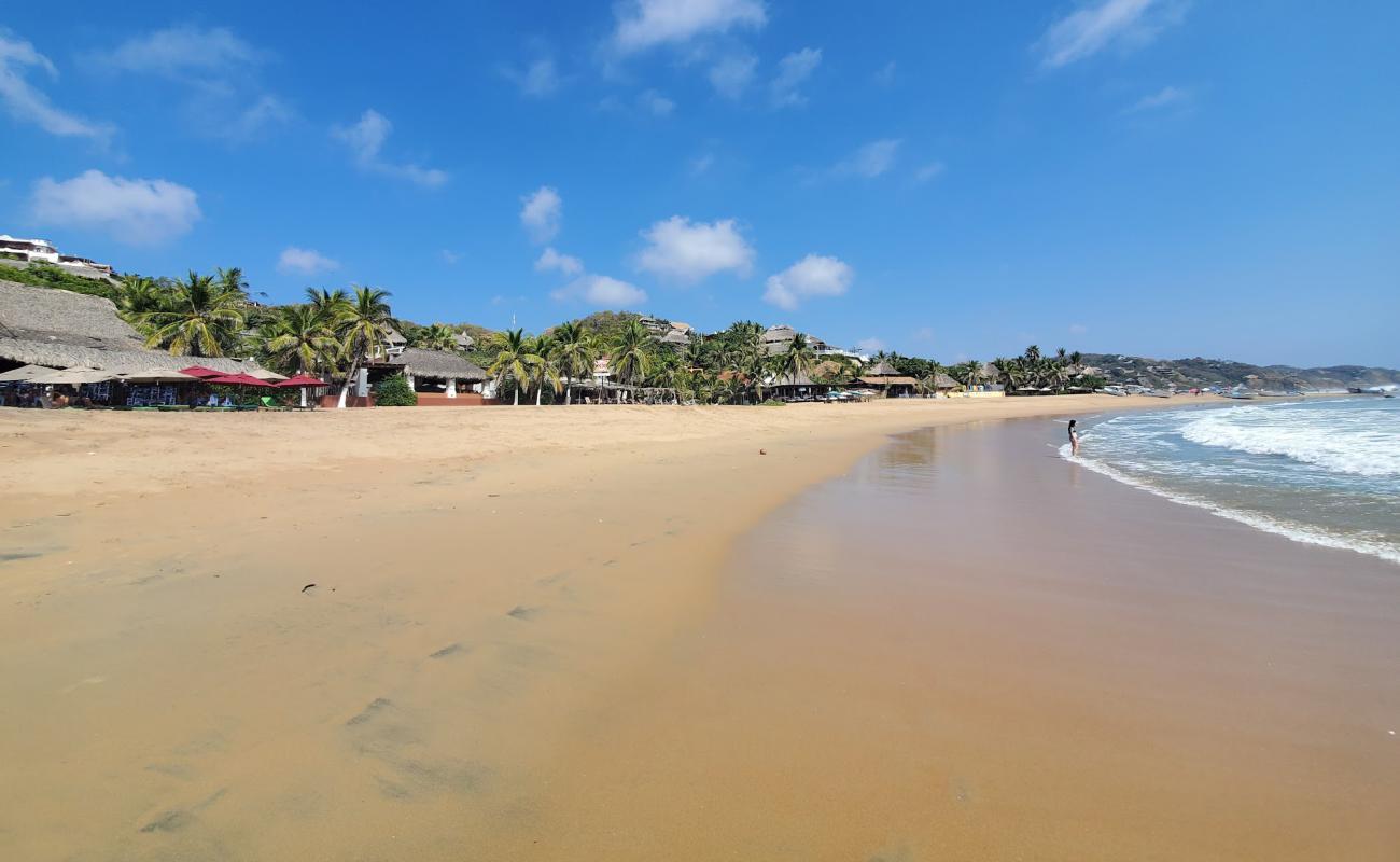 Playa San Agustinillo'in fotoğrafı parlak ince kum yüzey ile