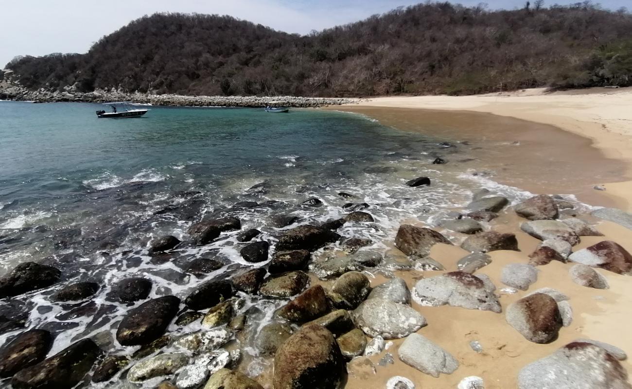 Jicaral beach'in fotoğrafı açık bej kum yüzey ile
