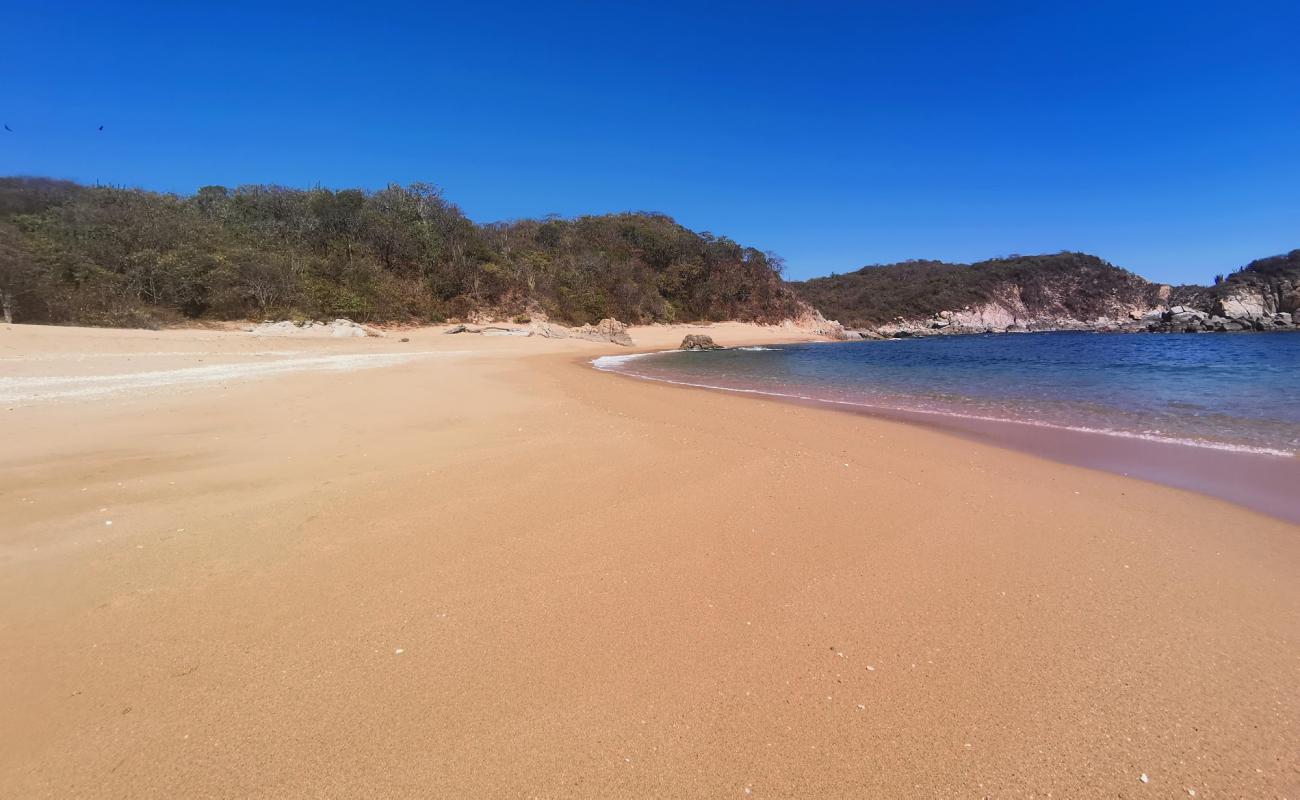 Magueyito beach'in fotoğrafı parlak kum yüzey ile