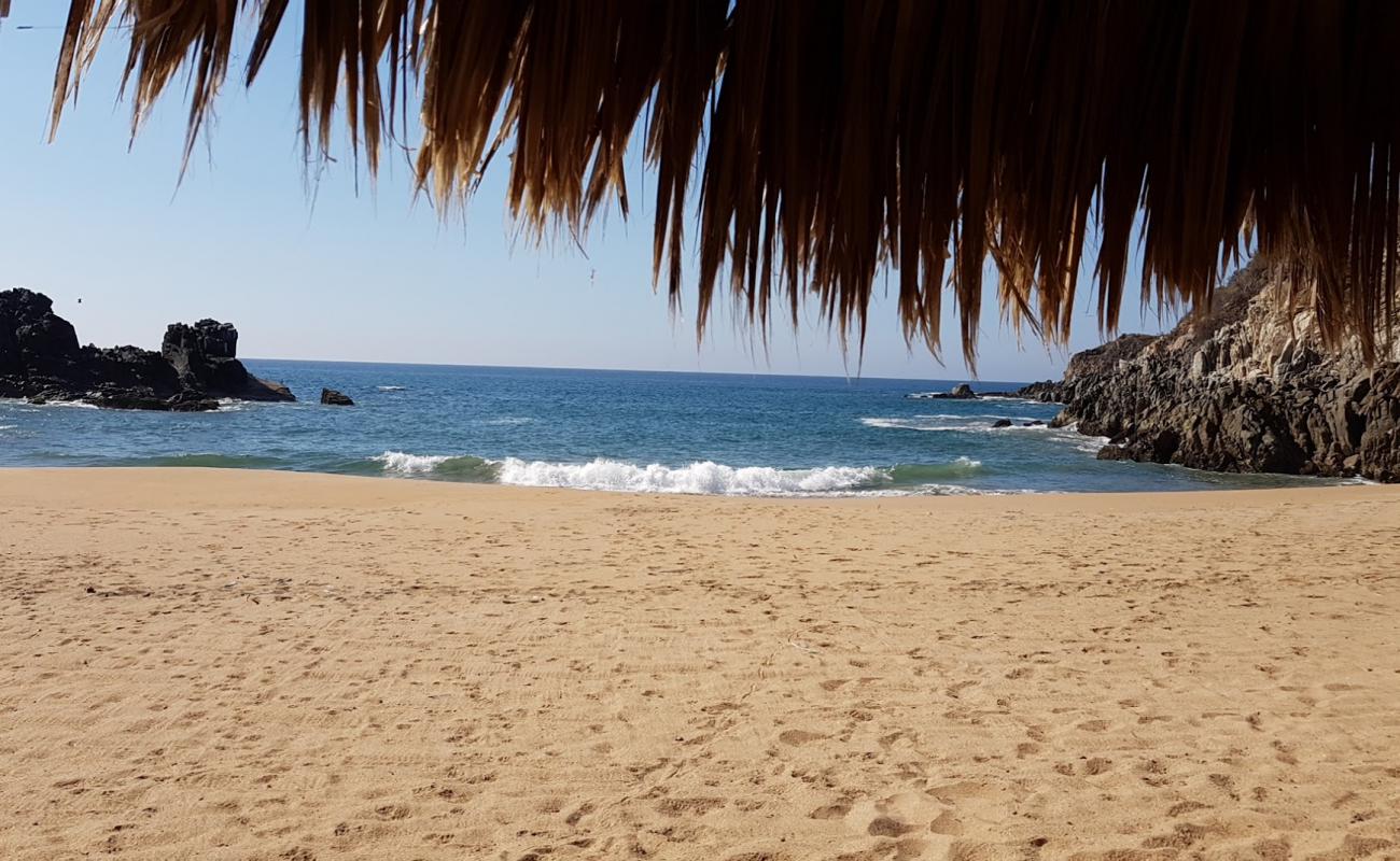 Montecito beach'in fotoğrafı parlak ince kum yüzey ile