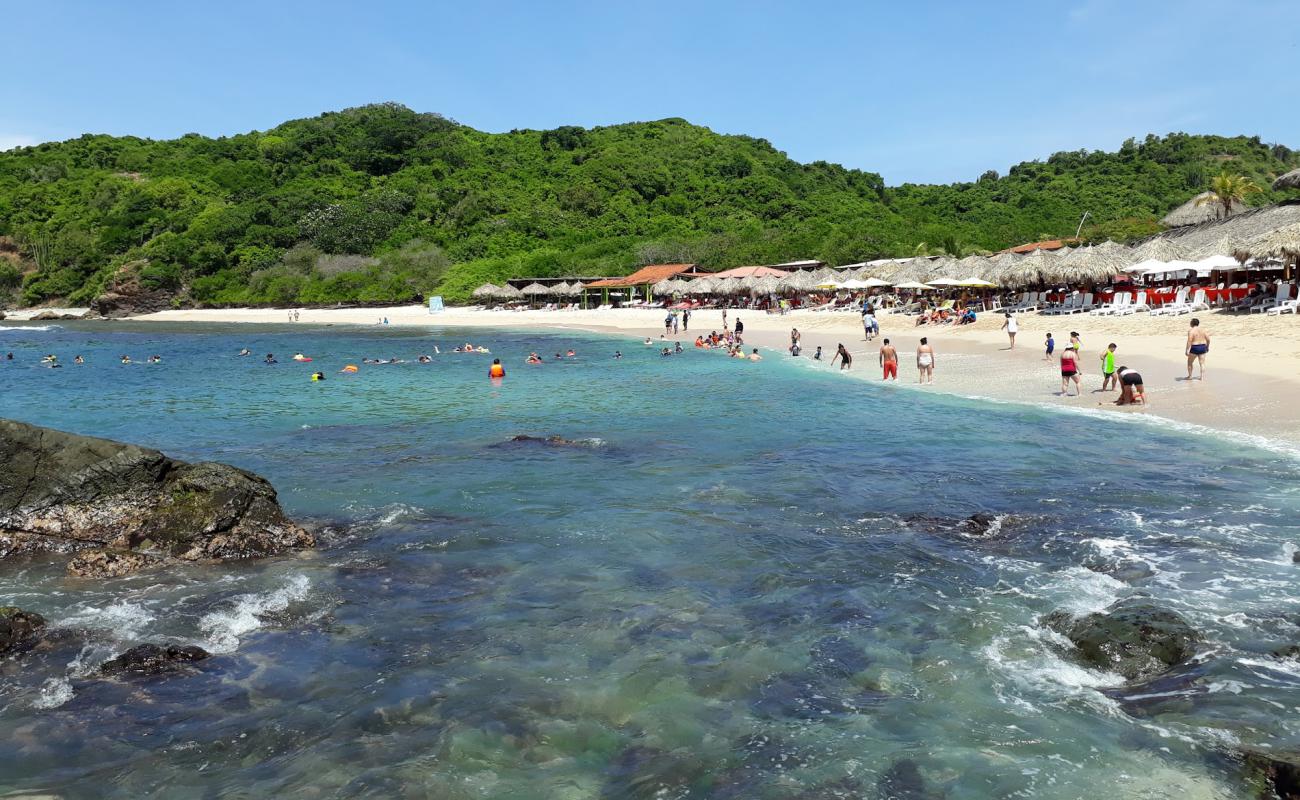 Playa Coral'in fotoğrafı küçük bej çakıl yüzey ile