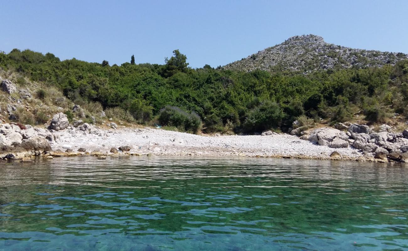 Bigovica beach'in fotoğrafı taşlar yüzey ile