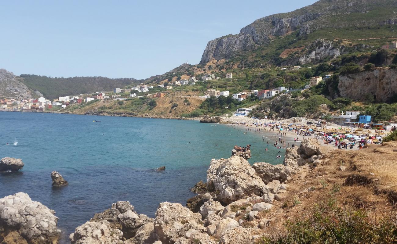 Playa Belyounech'in fotoğrafı açık bej kum yüzey ile