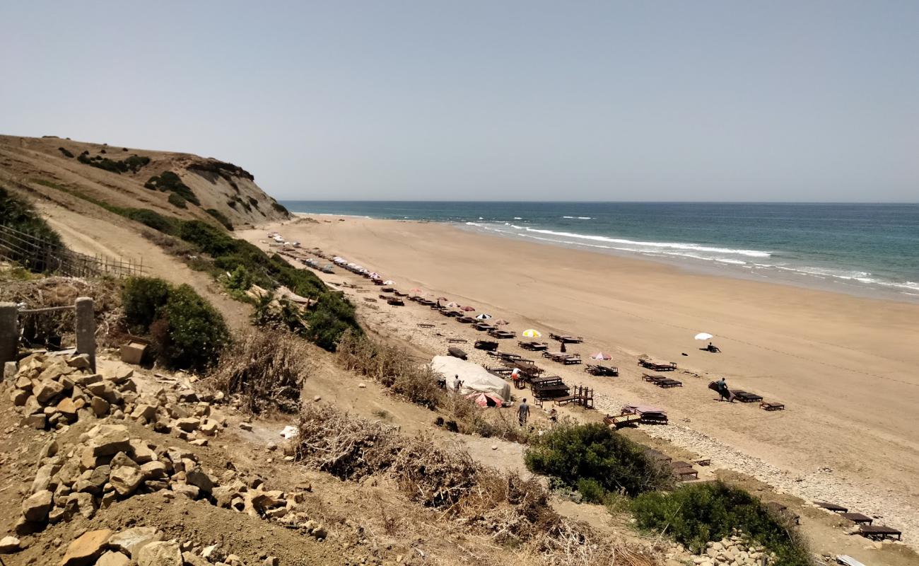 Plage Sidi Mghayet'in fotoğrafı i̇nce bej kum yüzey ile