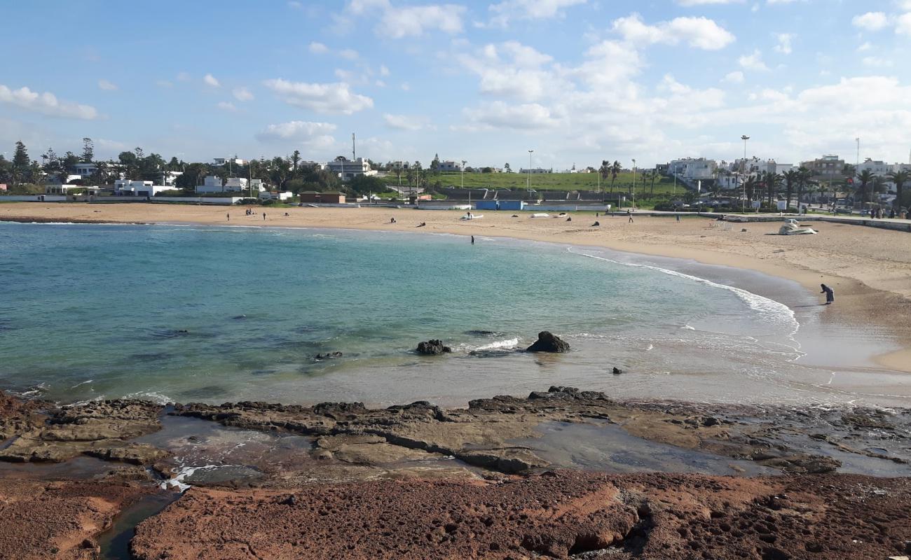 Plage de Temara'in fotoğrafı parlak kum yüzey ile