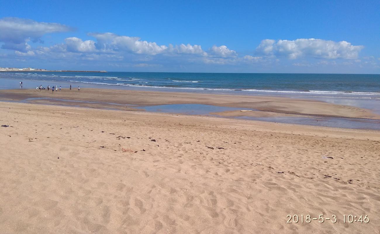 Plage d'el Jadida'in fotoğrafı i̇nce bej kum yüzey ile