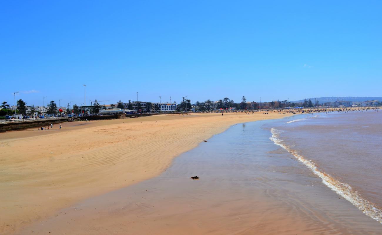 Plage Tagharte'in fotoğrafı i̇nce bej kum yüzey ile