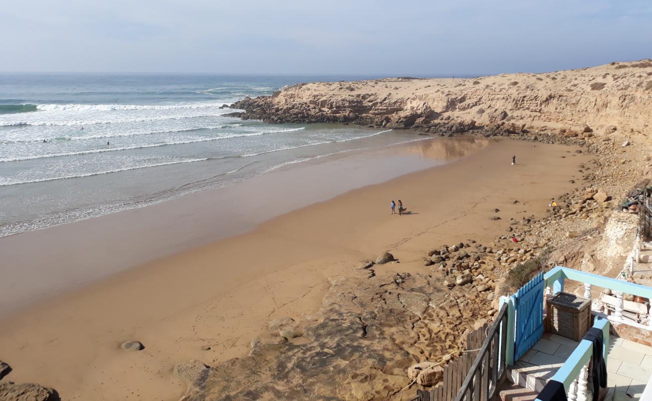 Plage d'Imsouane'in fotoğrafı parlak kum yüzey ile