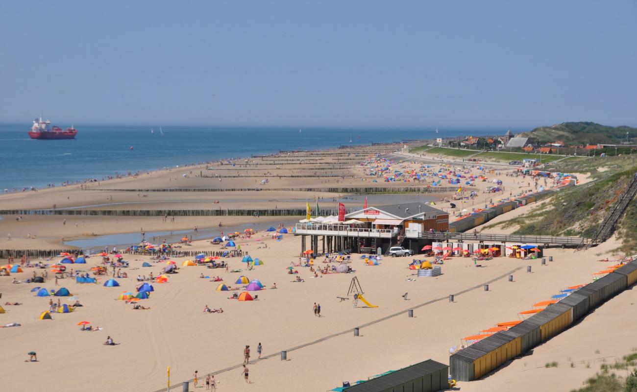 Zoutelande beach'in fotoğrafı açık bej kum yüzey ile