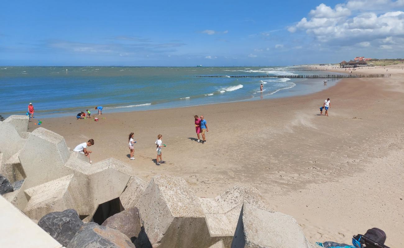 Cadzand strand'in fotoğrafı parlak kum yüzey ile