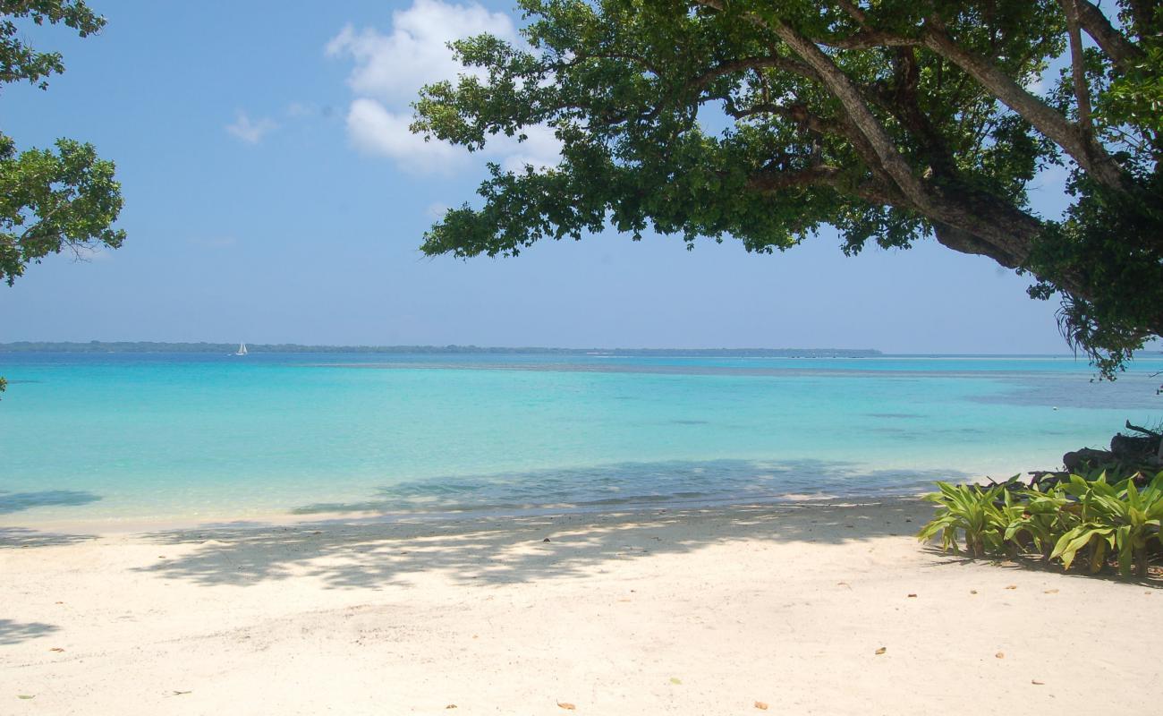 Barrier Beach'in fotoğrafı beyaz ince kum yüzey ile