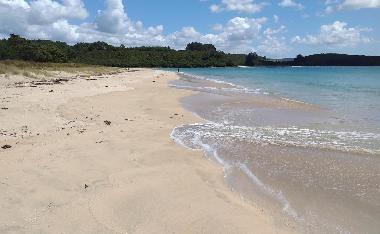 Tapuaetahi Beach'in fotoğrafı açık bej kum yüzey ile