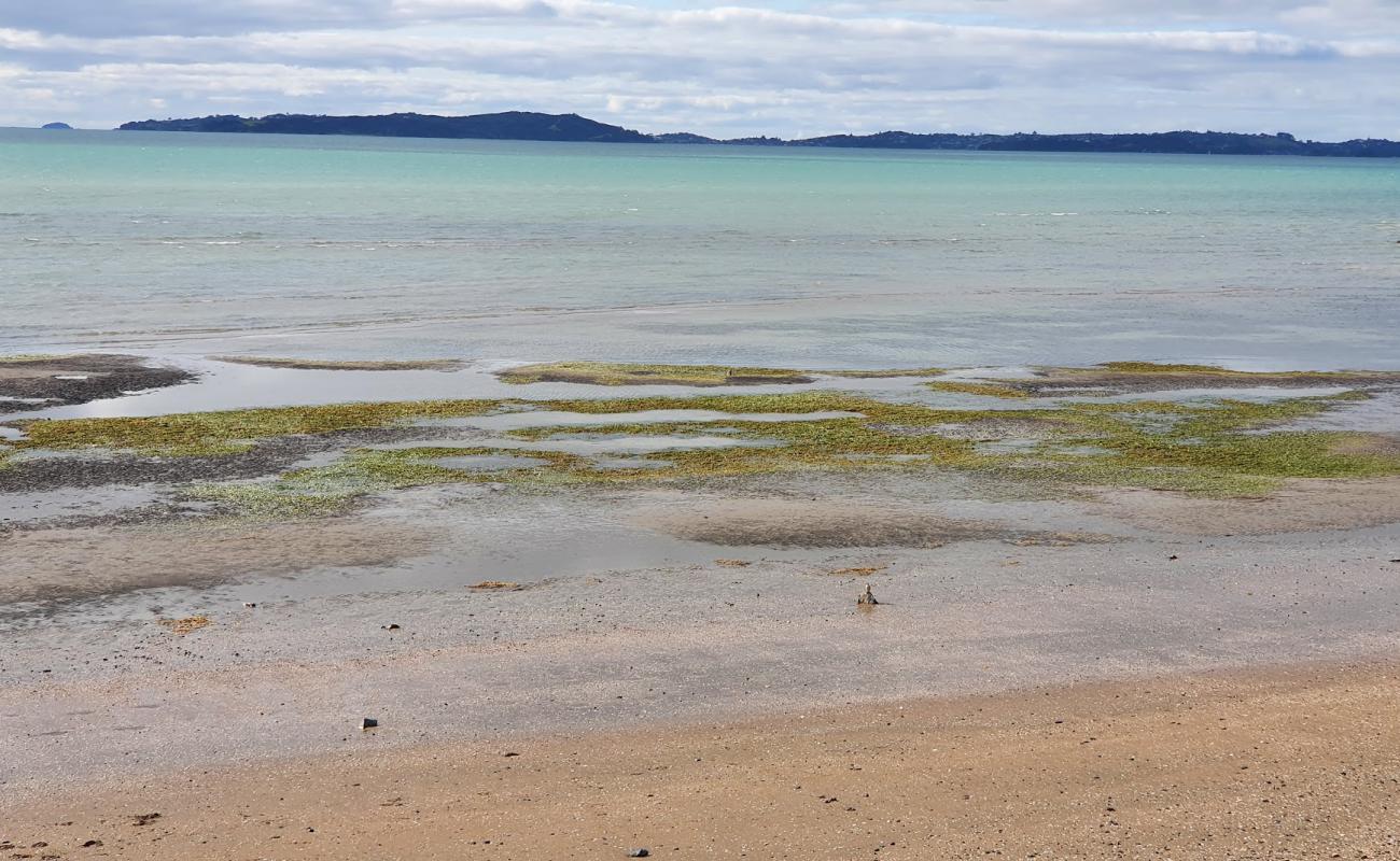 Sunkist Bay Beach'in fotoğrafı kahverengi kum yüzey ile