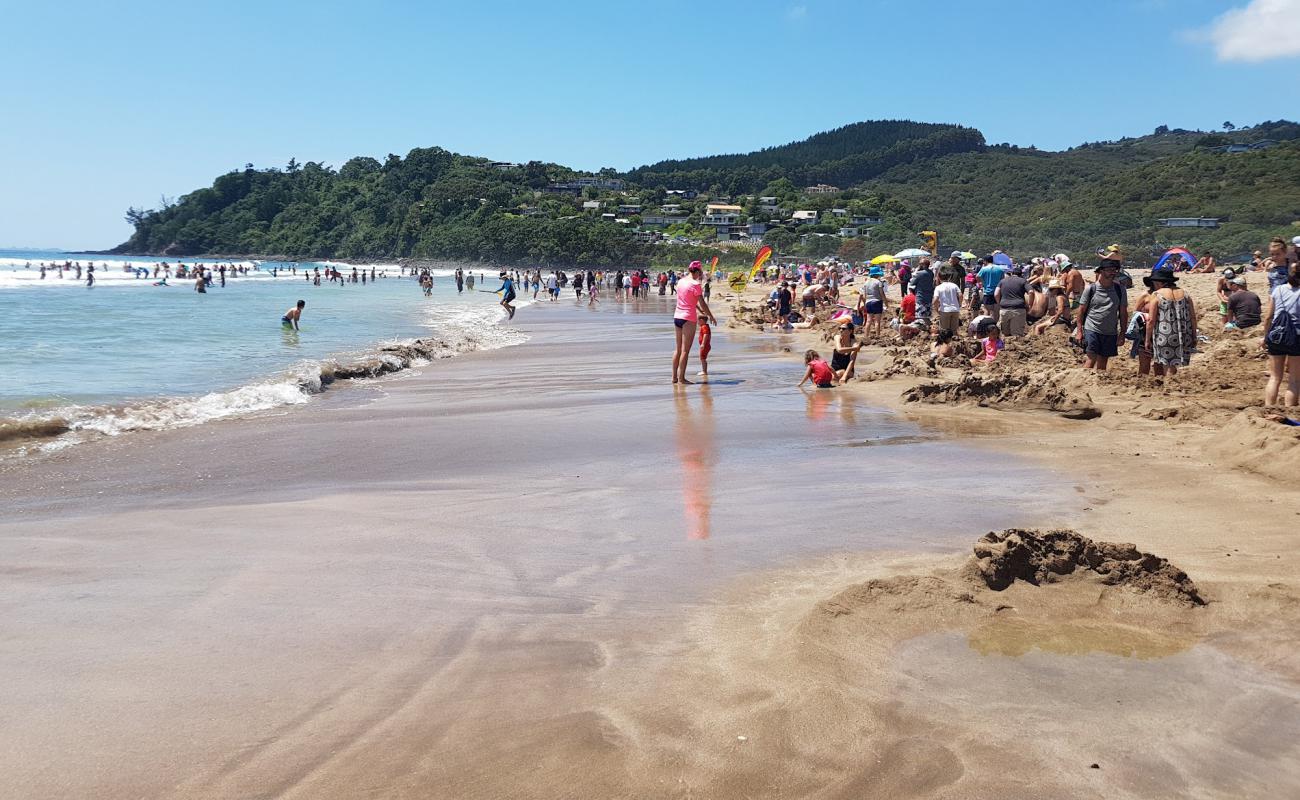 Hot Water Beach'in fotoğrafı açık bej kum yüzey ile