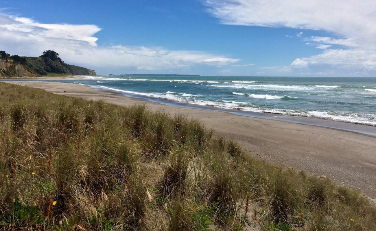 Pukehina Beach'in fotoğrafı parlak kum yüzey ile