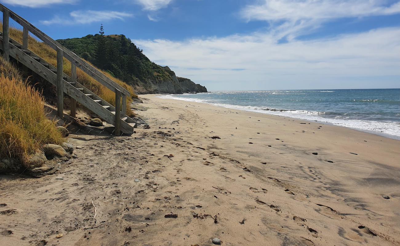 Makorori Beach'in fotoğrafı açık bej kum yüzey ile
