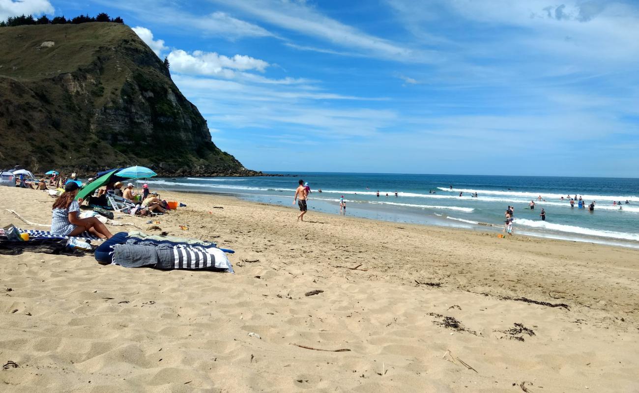 Waipatiki Beach'in fotoğrafı açık bej kum yüzey ile